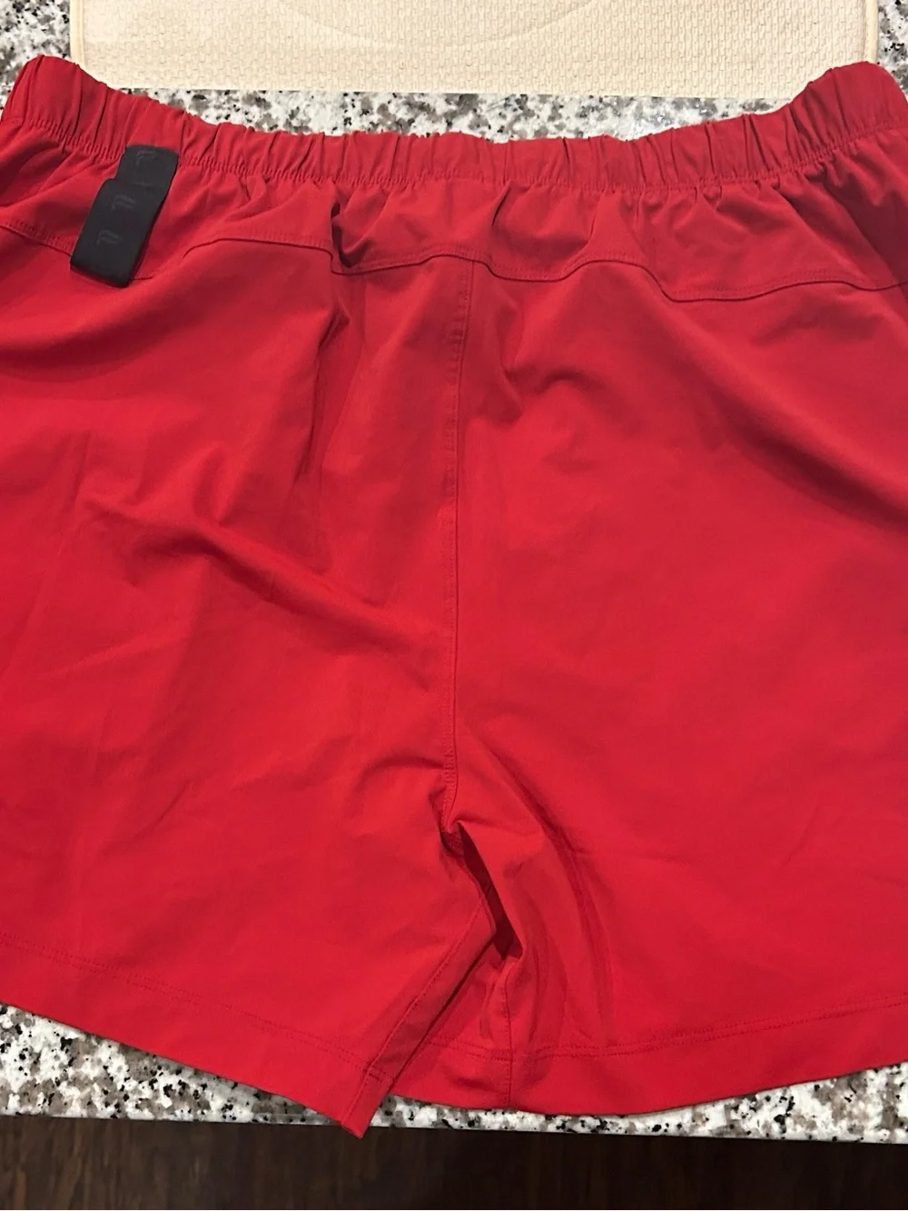 Fabletics The One Short Men's XL Red Holly Berry Athletic 5 inch Inseam Gym2Swim